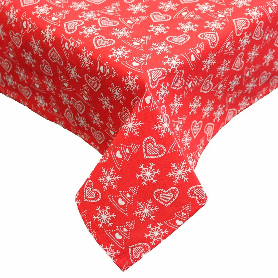 Trade Concept Obrus Srdiečka červená