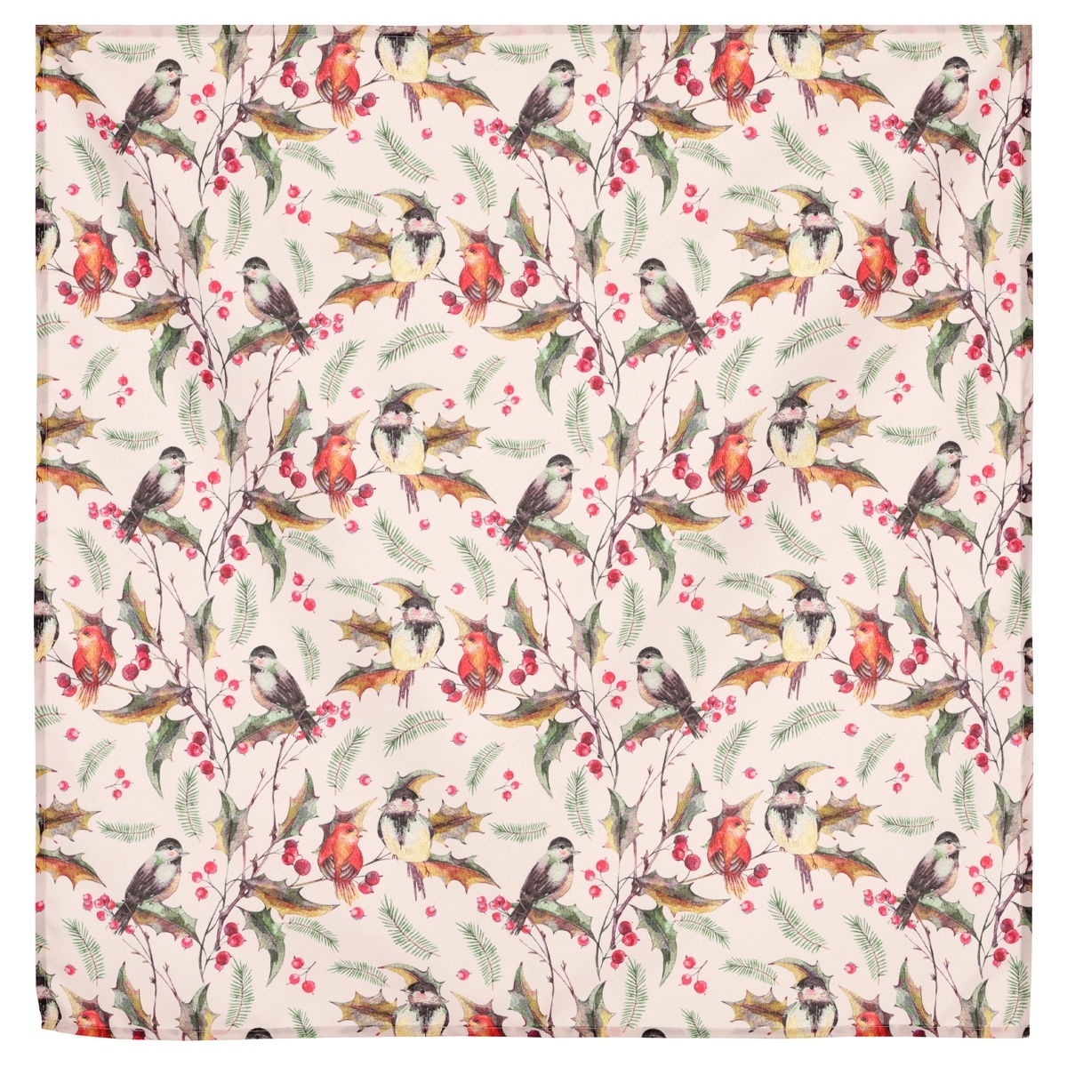 Obrus s vianočným motívom - vtáčiky