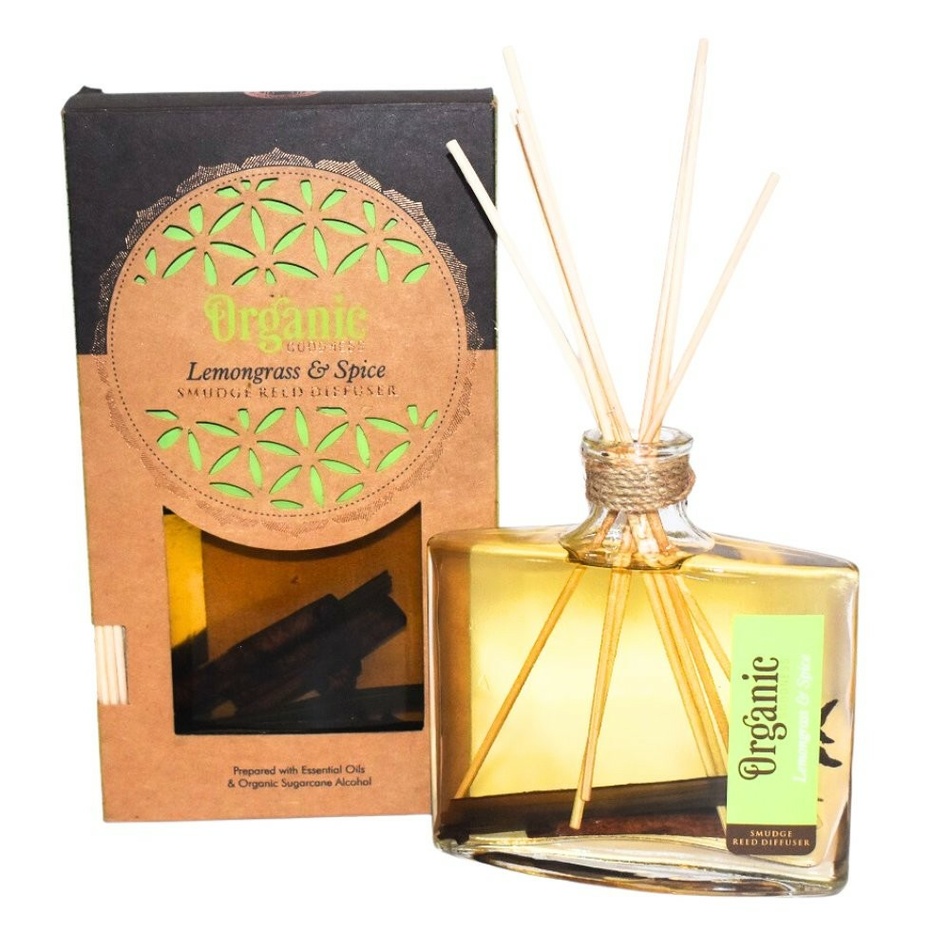 Organický difuzér Lemongrass & Spice 150 ml s tyčinkami Organický difuzér Lemongrass & Spice 150 ml s tyčinkami