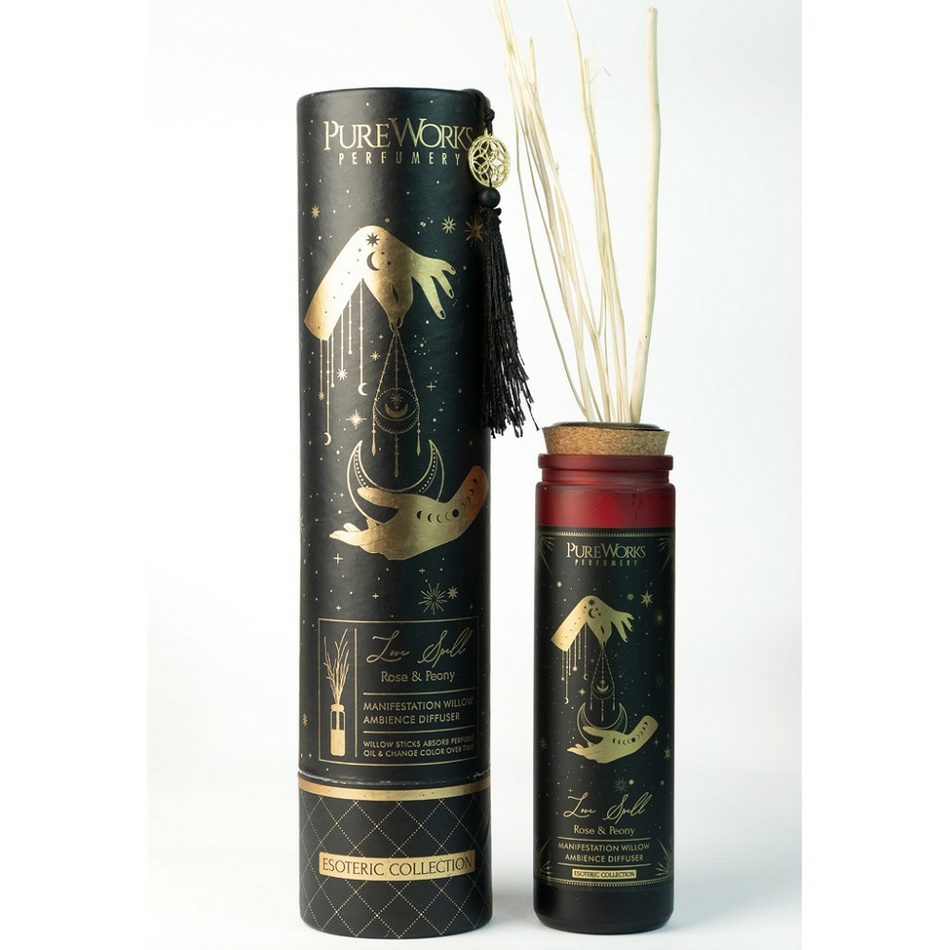 Organický difuzér Rose & Peony 100 ml s vŕbovými prútikmi Organický difuzér Rose & Peony 100 ml s vŕbovými prútikmi