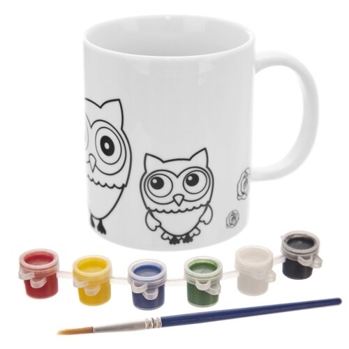 Orion Hrnček s farbami a štetcom Sova