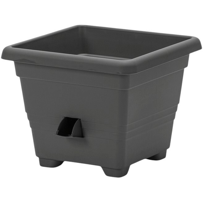 Plastia Kvetináč samozavlažovací Bergamot - 25x25 cm antracit