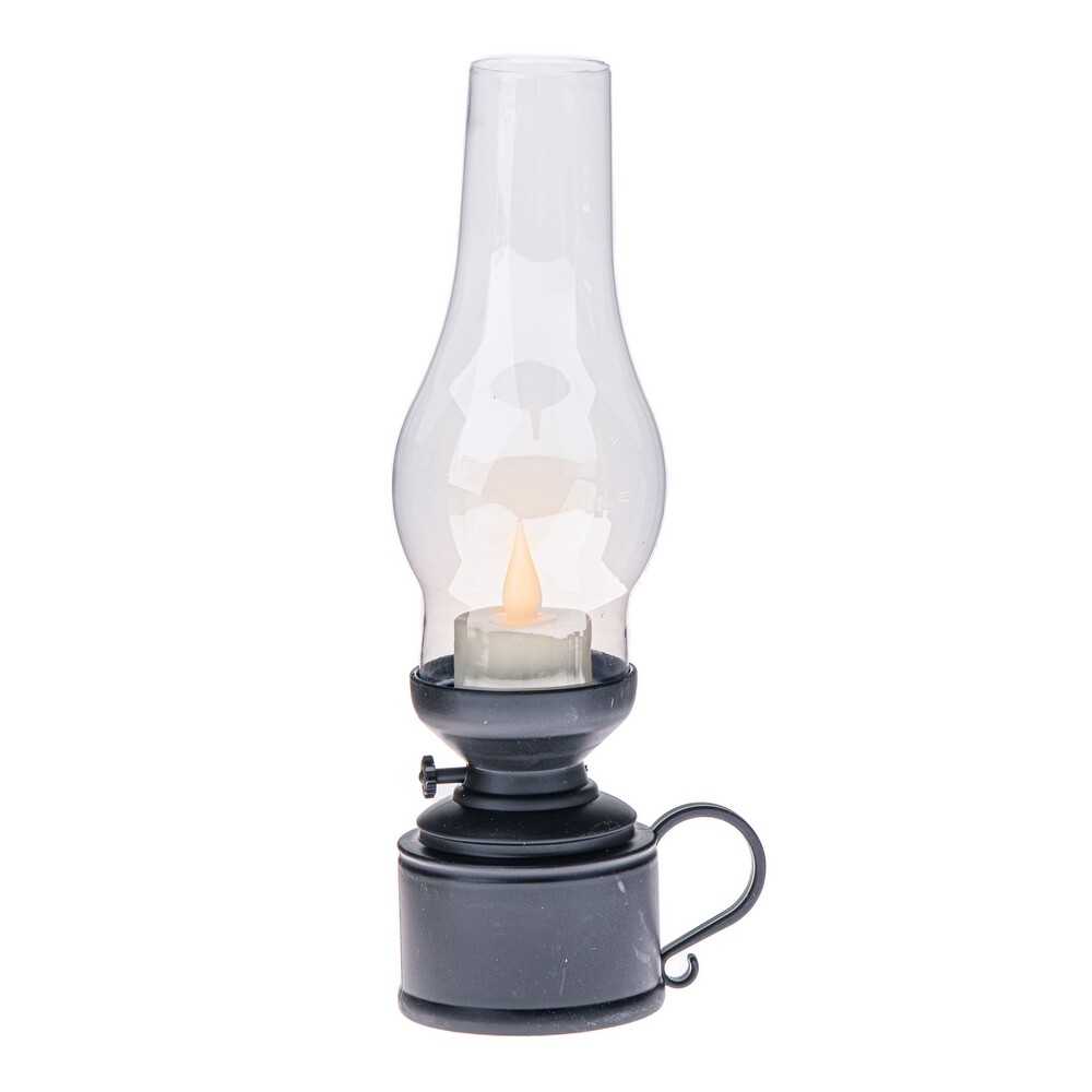 Plastový lampáš s LED sviečkou Flame