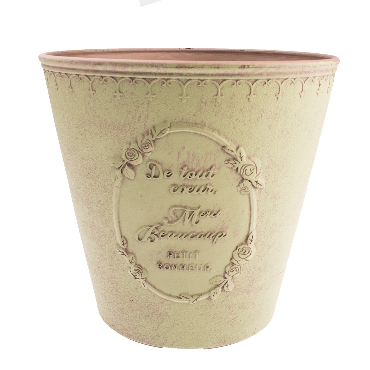 Plastový obal na kvetináč Paris svetlozelená