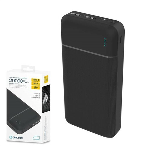Platinet Power Bank PMPB20W706B 20000mAh čierna Platinet Power Bank PMPB20W706B 20000mAh čierna