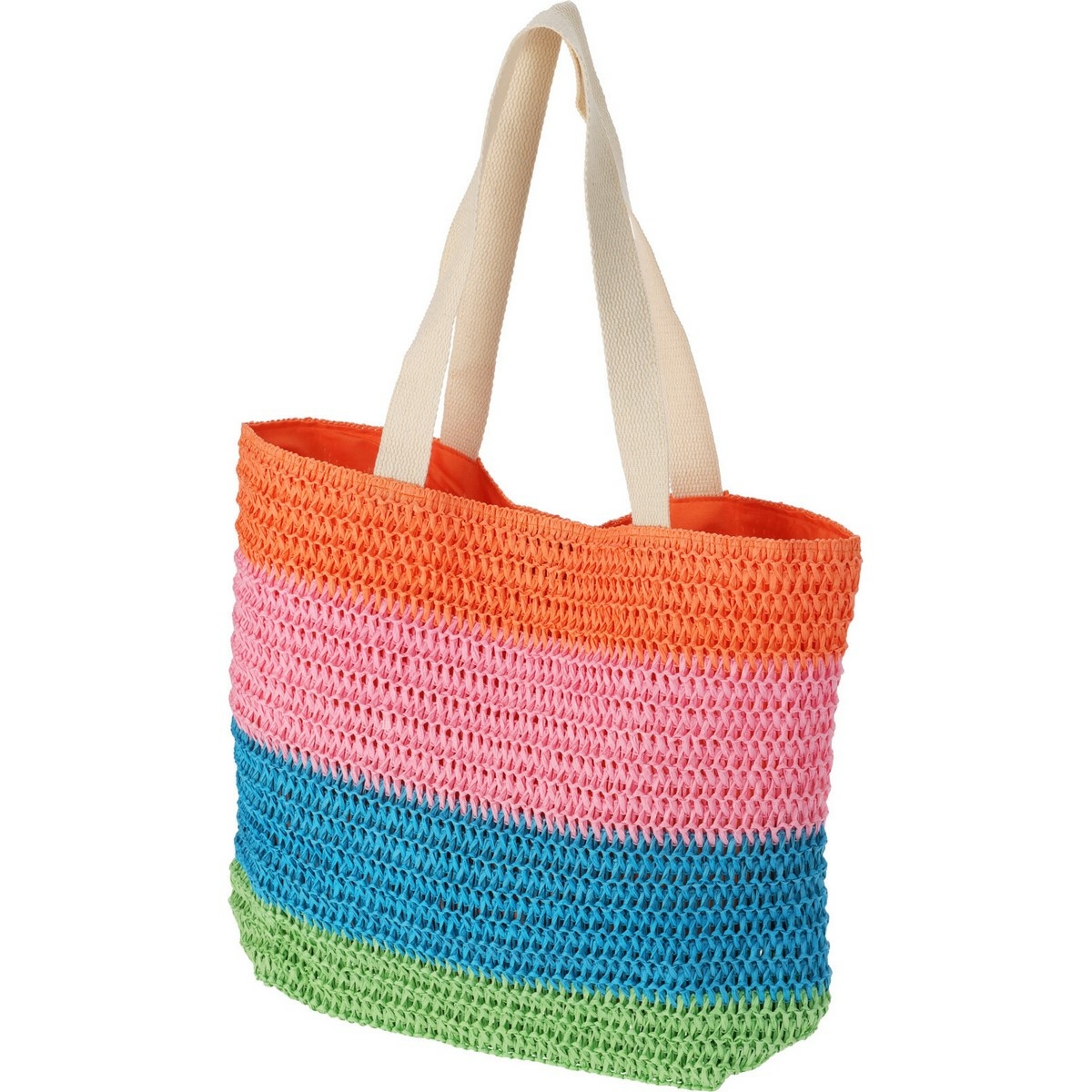 Plážová taška pruhovaná 47 x 15 x 38 cm