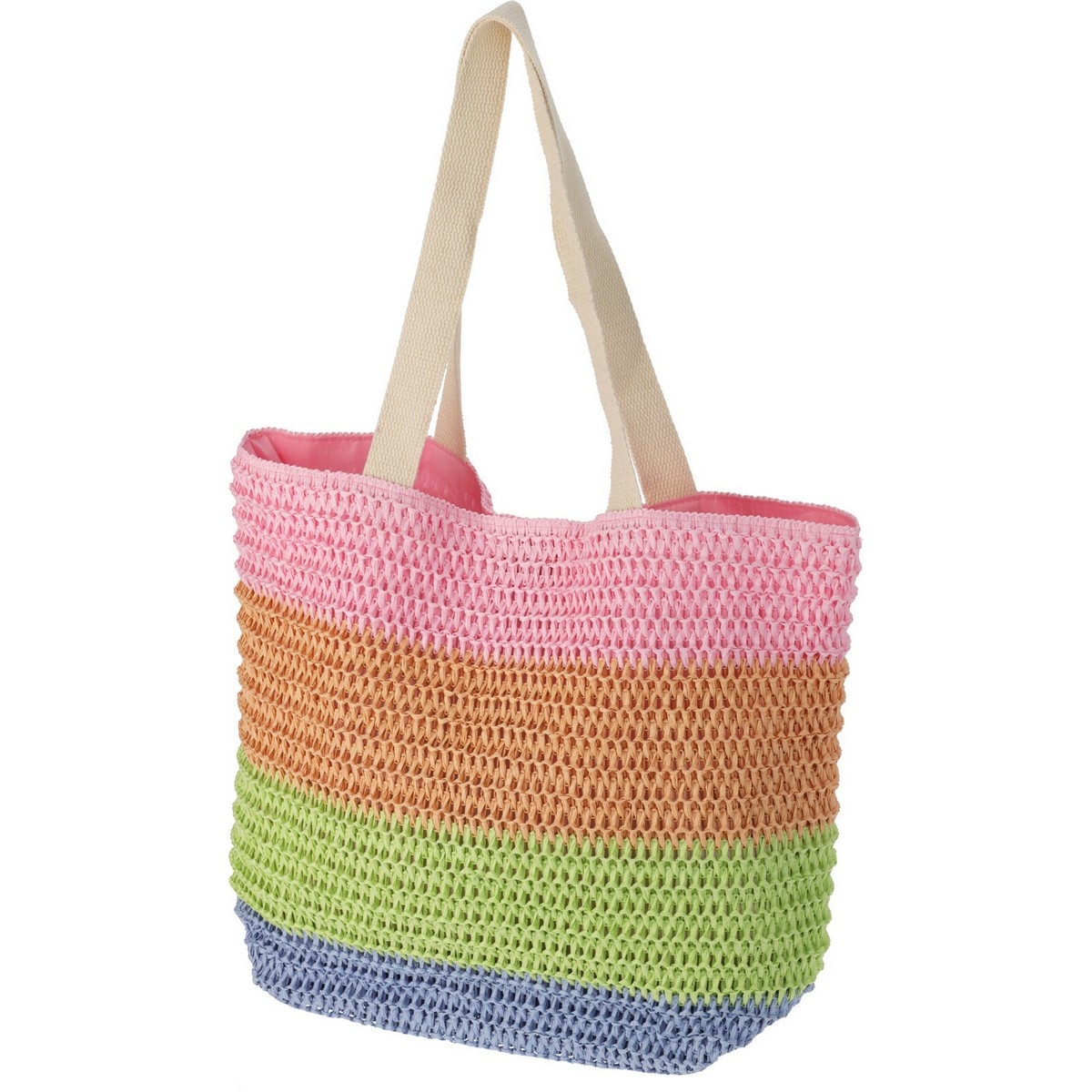 Plážová taška pruhovaná 47 x 15 x 38 cm