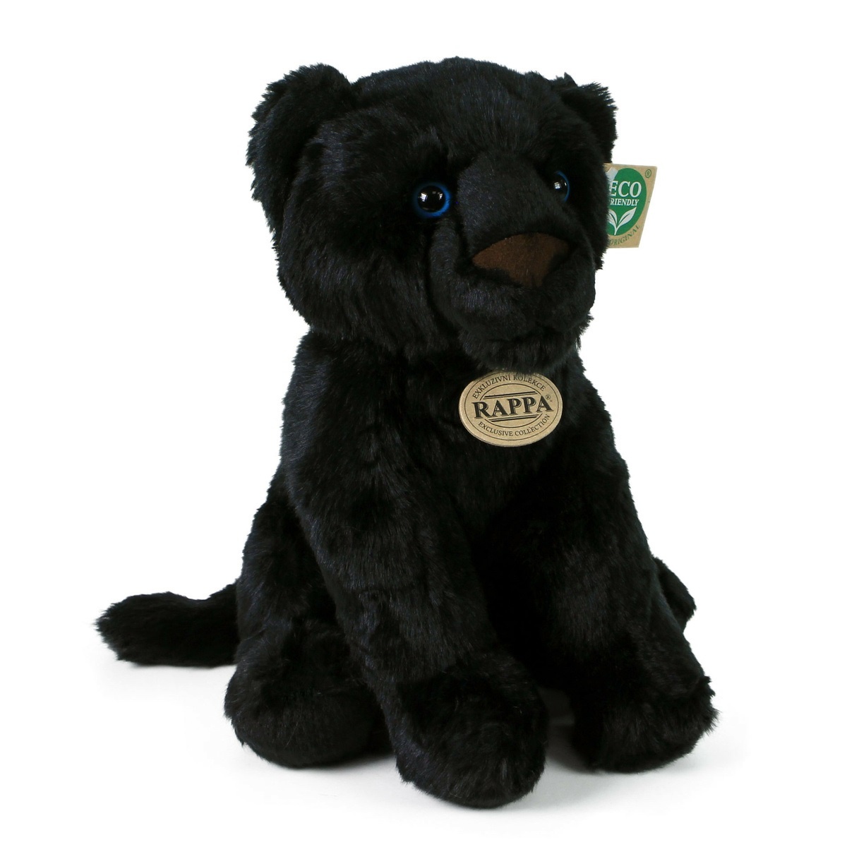 Plyšový čierny leopard 30 cm ECO-FRIENDLY Plyšový čierny leopard 30 cm ECO-FRIENDLY