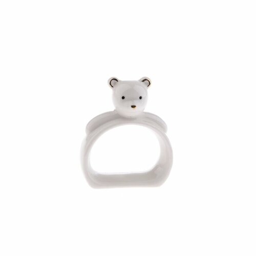 Porcelánový držiak na servítky Medvedík