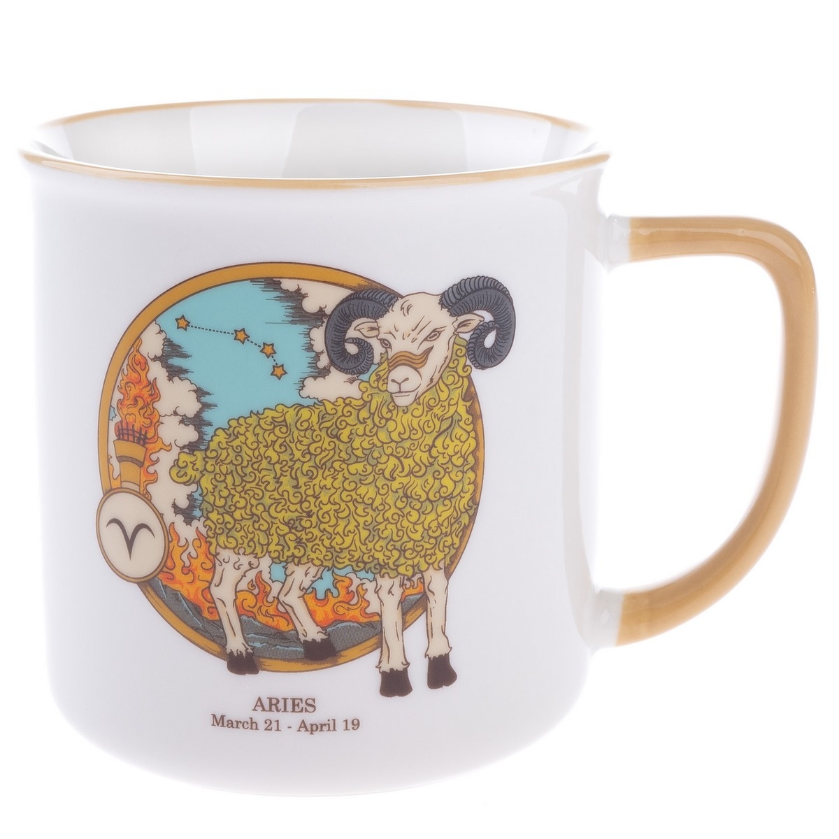 Porcelánový hrnček Zverokruh - Baran