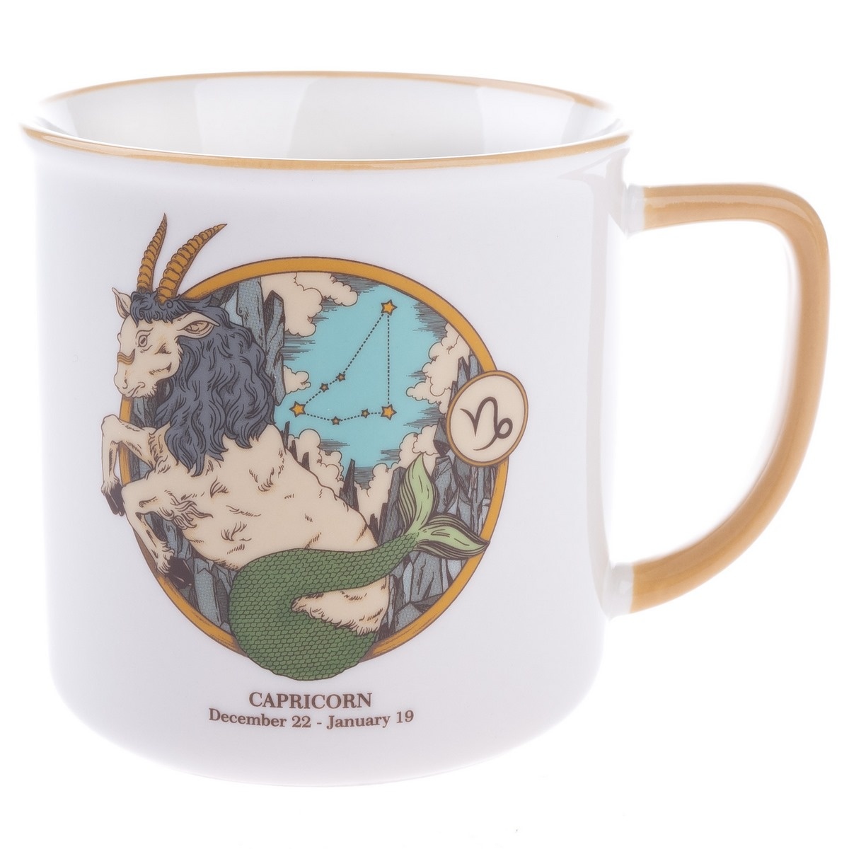 Porcelánový hrnček Zverokruh - Kozorožec