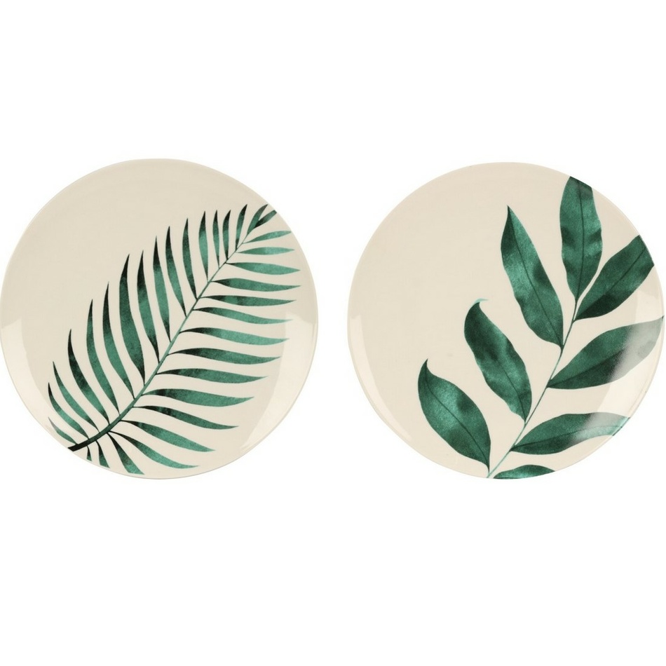 Porcelánový jedálenský tanier Leaf