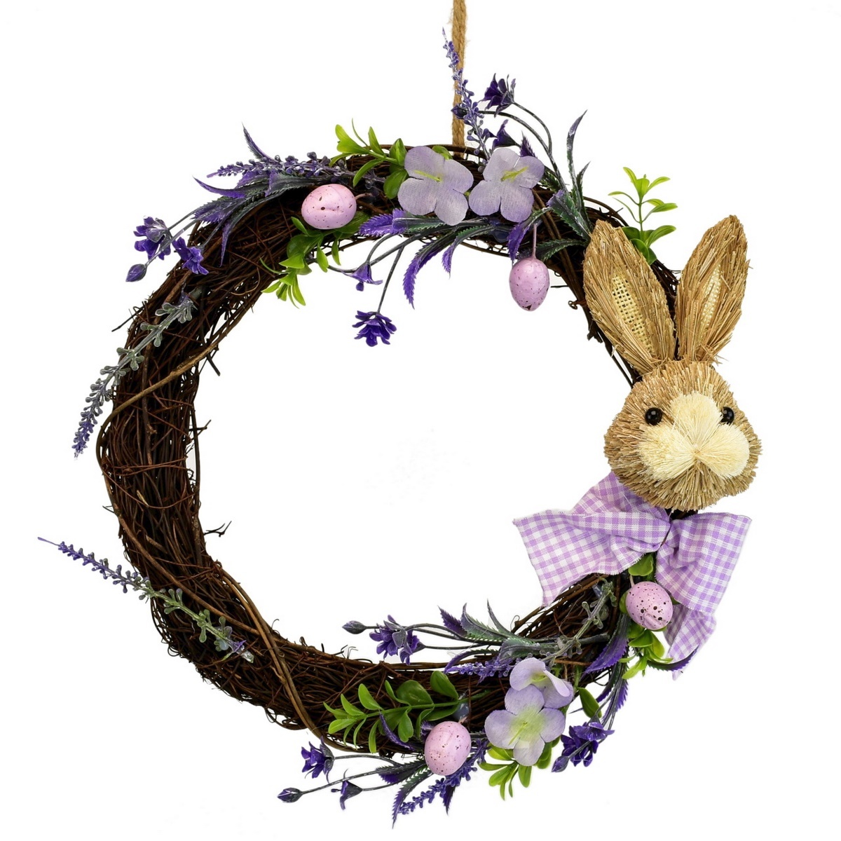 Prútený venček so zajačikom