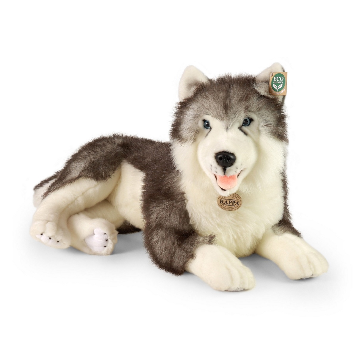 Rappa Plyšový pes husky ležiaci 60 cm Rappa Plyšový pes husky ležiaci 60 cm