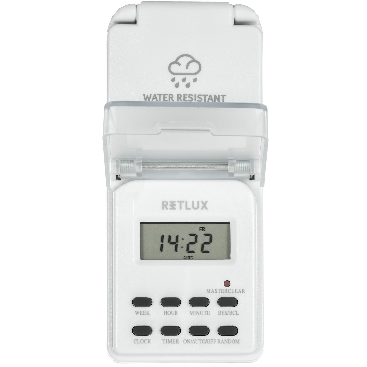 Retlux RST 15DOUT Digitálny časový spínač vodeodolný