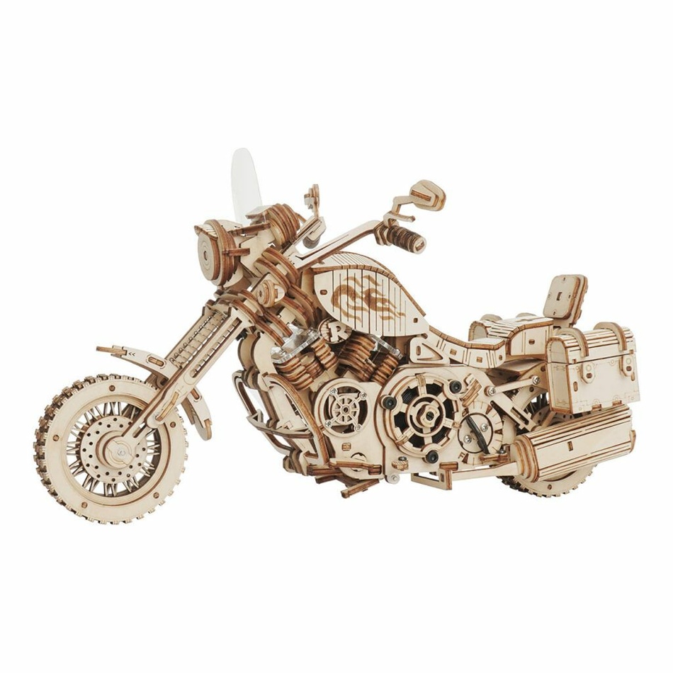 RoboTime 3D drevené mechanické puzzle Motorka (cruiser) RoboTime 3D drevené mechanické puzzle Motorka (cruiser)