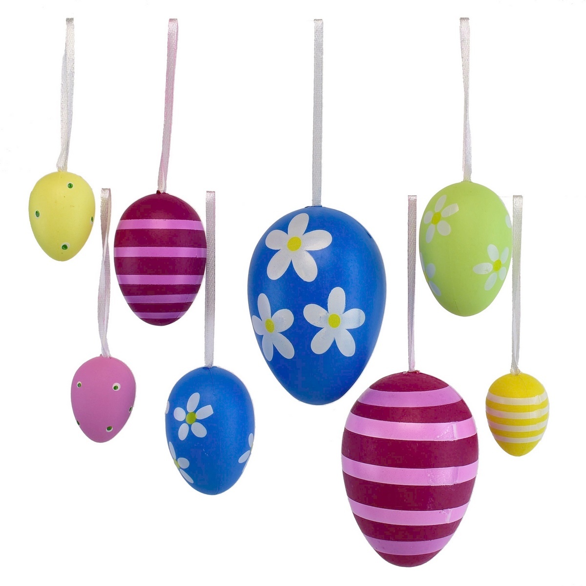 Ručne maľované vajíčka s mašľou