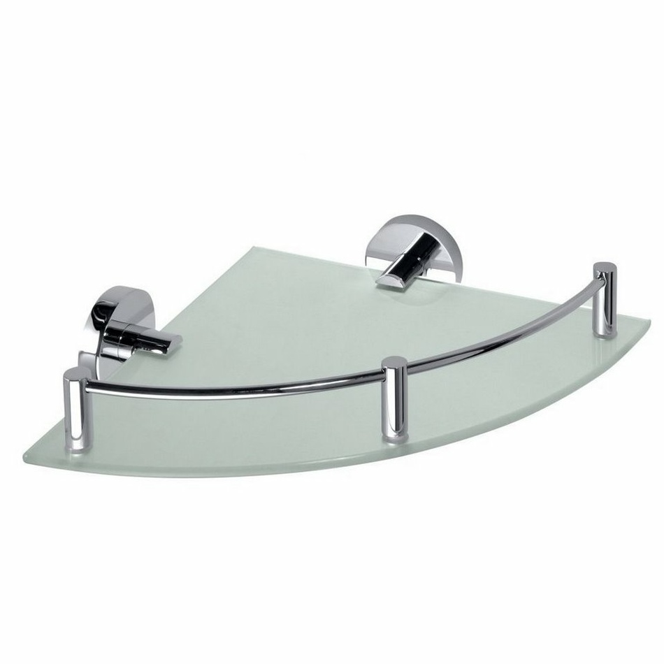 SAPHO XR605 X-Round E sklenená polička rohová s hrazdou 25 x 7 x 25 cm SAPHO XR605 X-Round E sklenená polička rohová s hrazdou 25 x 7 x 25 cm