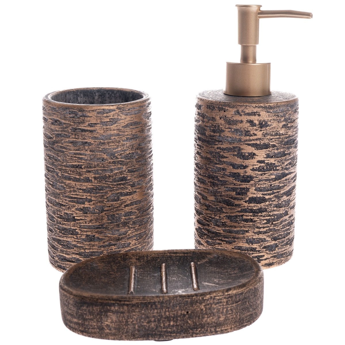 Sada cementových koupelnových doplňků Africano 3ks Sada cementových koupelnových doplňků Africano 3ks