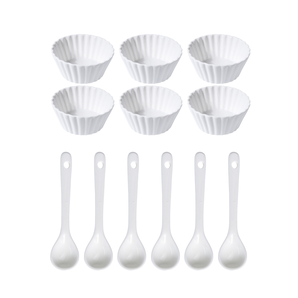 Sada porcelánových misiek Wave