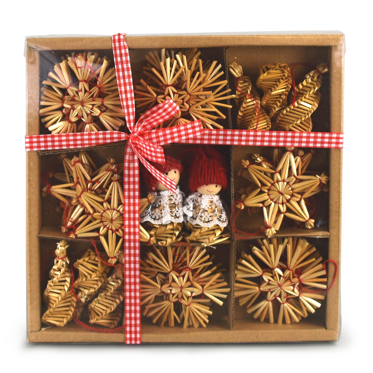 Sada slamených ozdôb Folklór