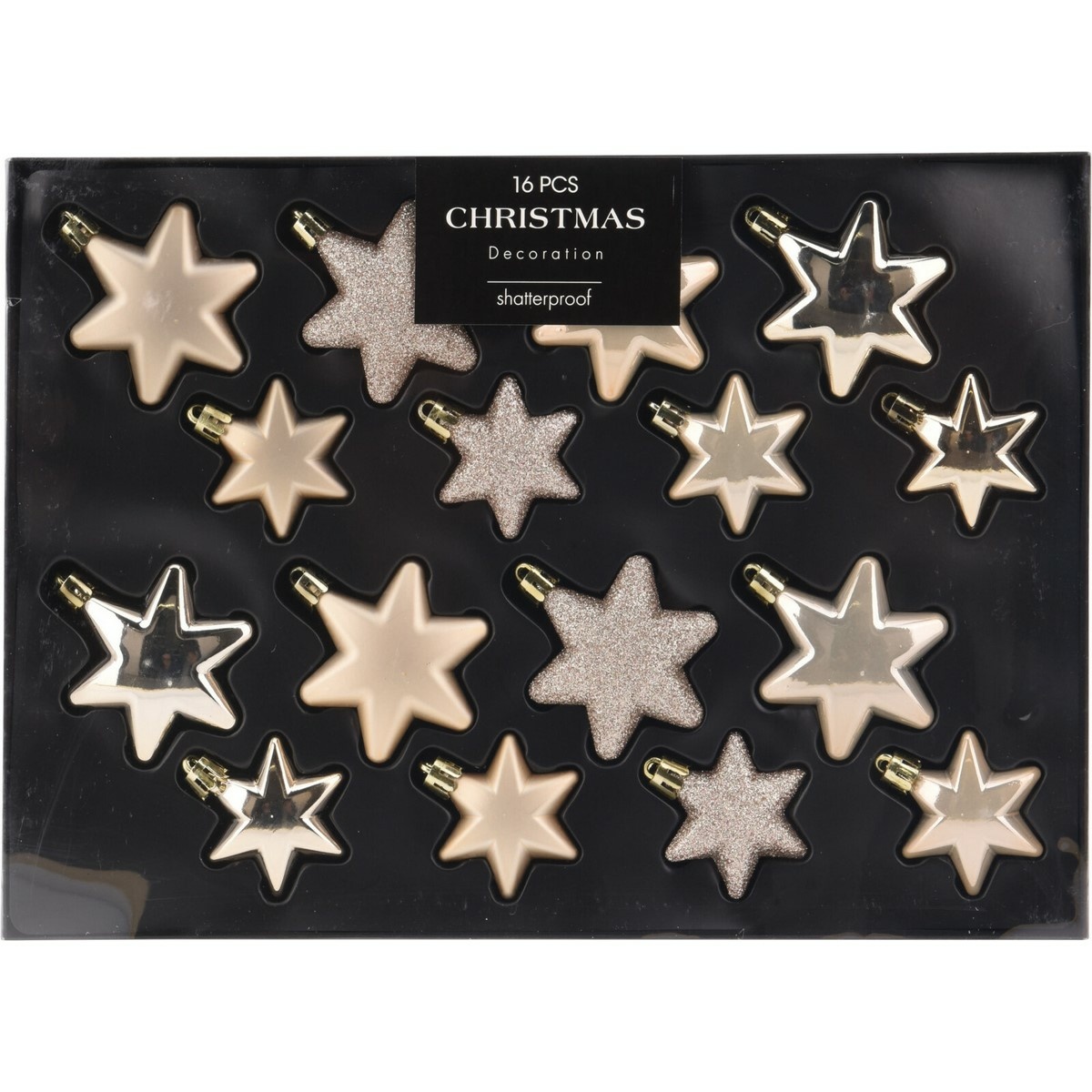 Sada vianočných ozdôb Star zlatá