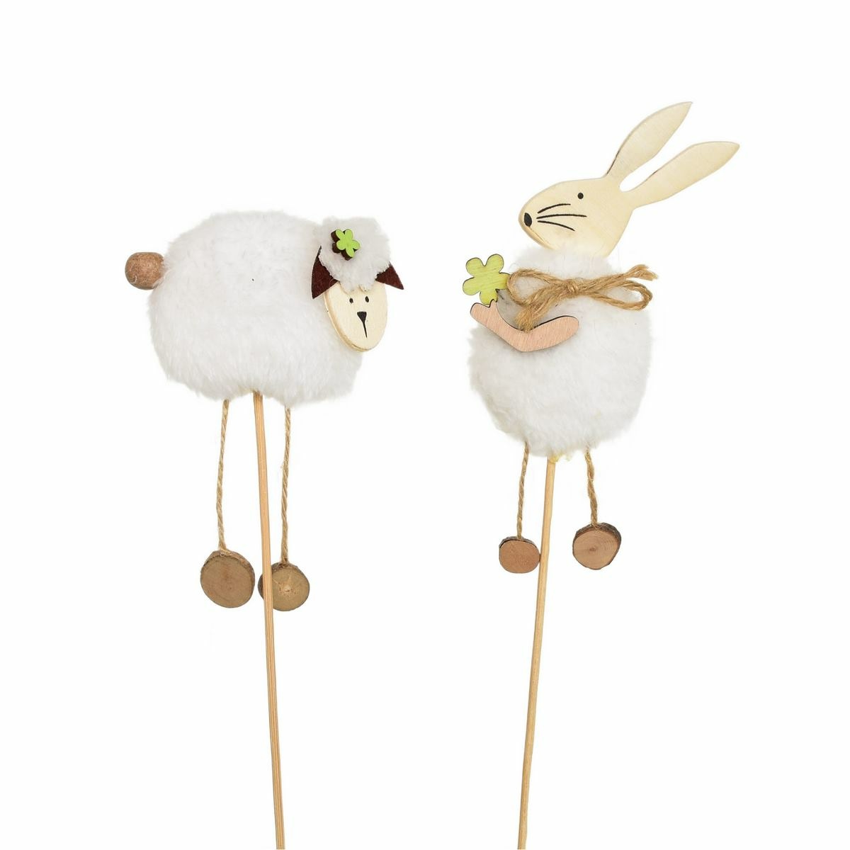 Sada zápichov plyšový zajačik a ovečka