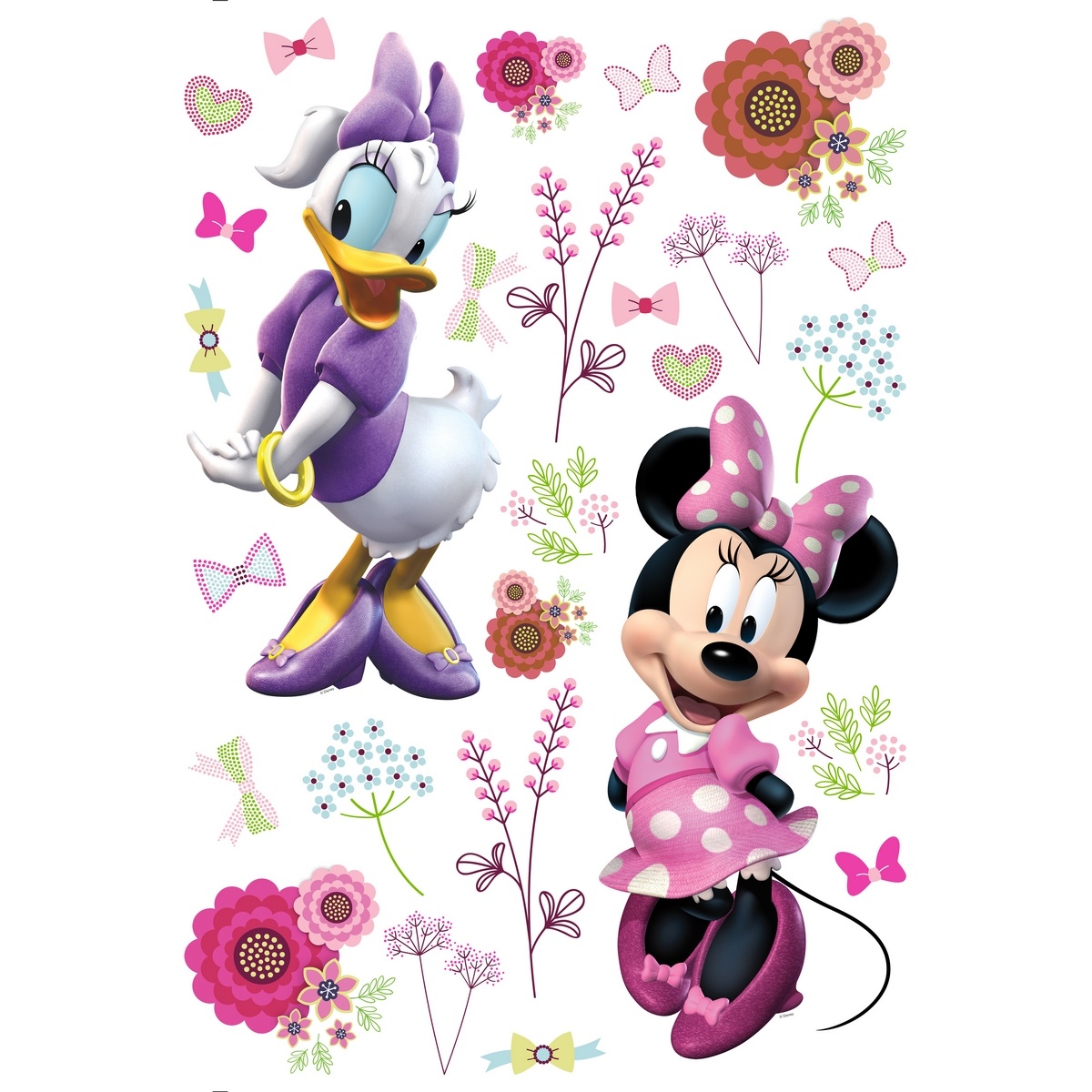 Samolepiaca dekorácia Minnie a Daisy Samolepiaca dekorácia Minnie a Daisy