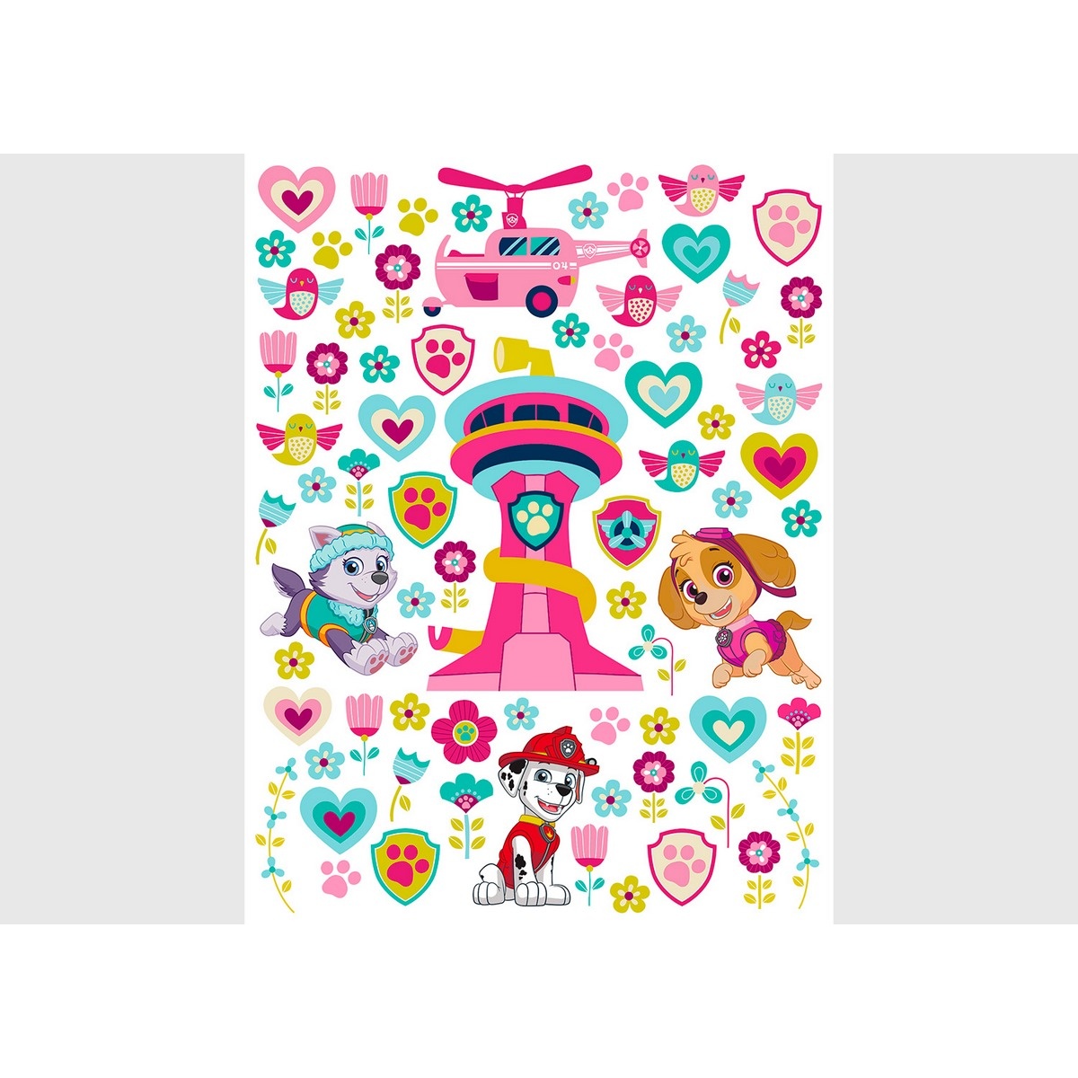 Samolepiaca dekorácia Paw Patrol Be Happy Samolepiaca dekorácia Paw Patrol Be Happy