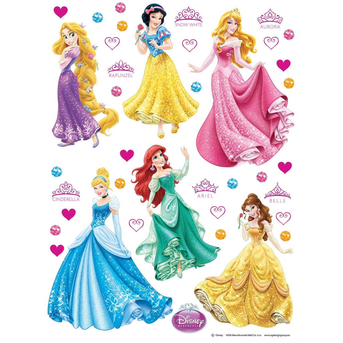 Samolepiaca dekorácia Princezné Samolepiaca dekorácia Princezné