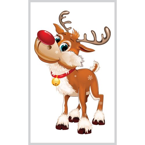 Samolepiaca dekorácia Vianočný Sob