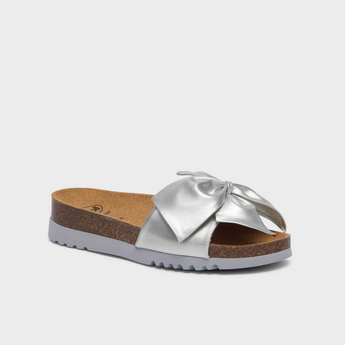 Scholl Pantofle Bowy 2.0 strieborná Scholl Pantofle Bowy 2.0 strieborná