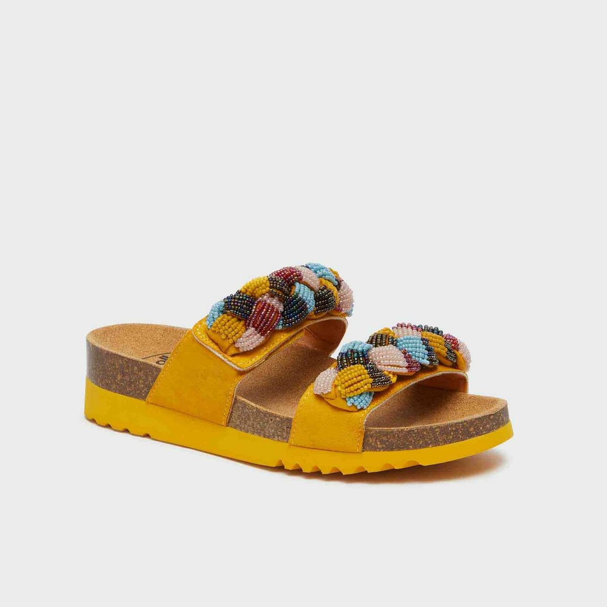 Scholl Pantofle Nice žltá Scholl Pantofle Nice žltá