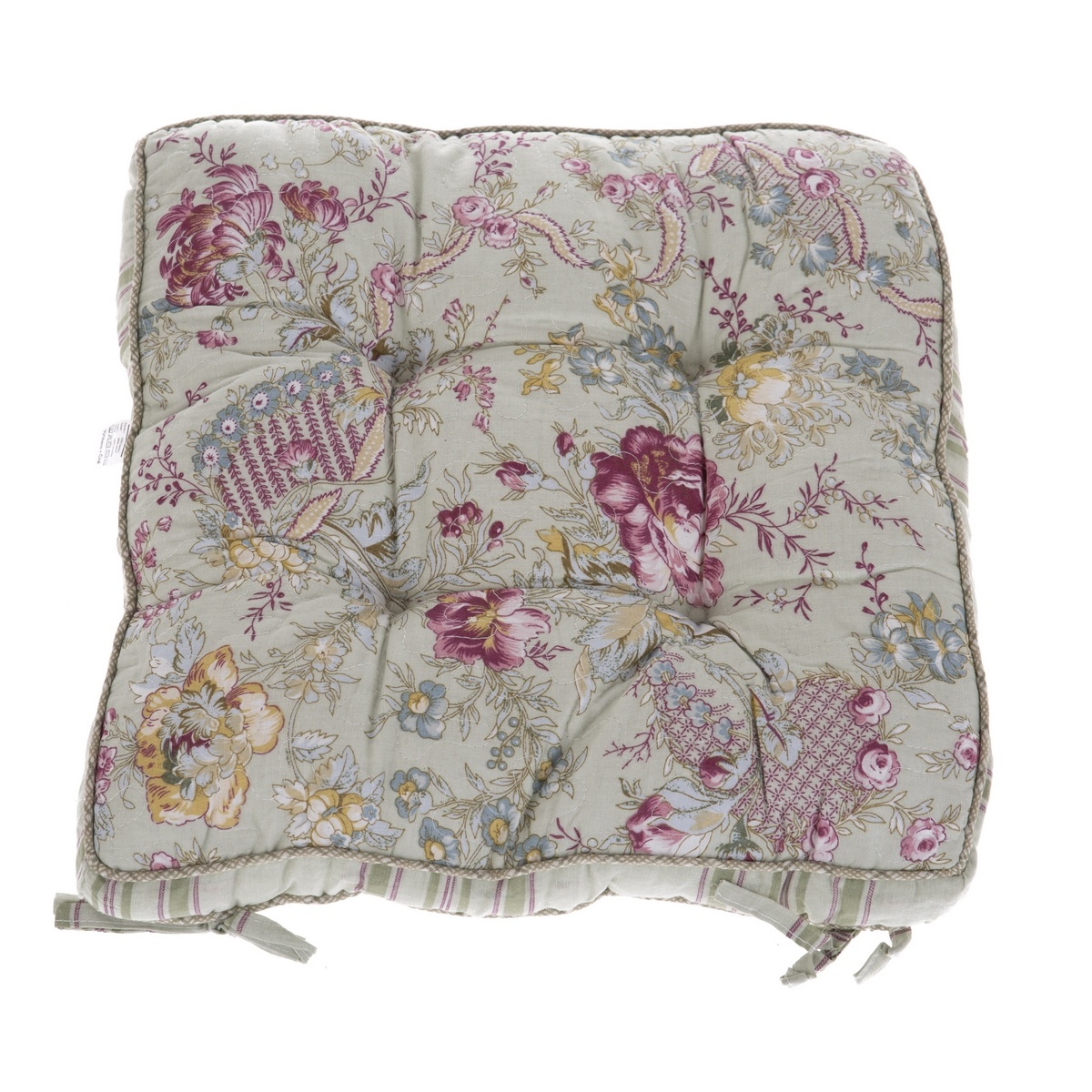 Sedák prešívaný Kvety sivá Sedák prešívaný Kvety sivá