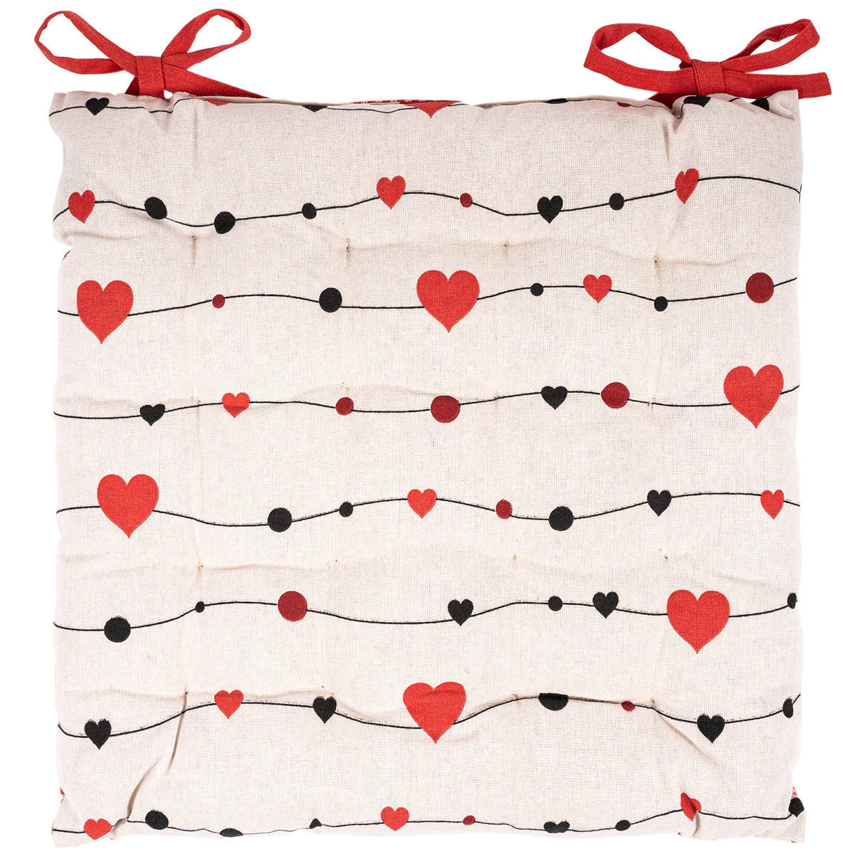 Trade Concept Sedák prešívaný Srdiečka