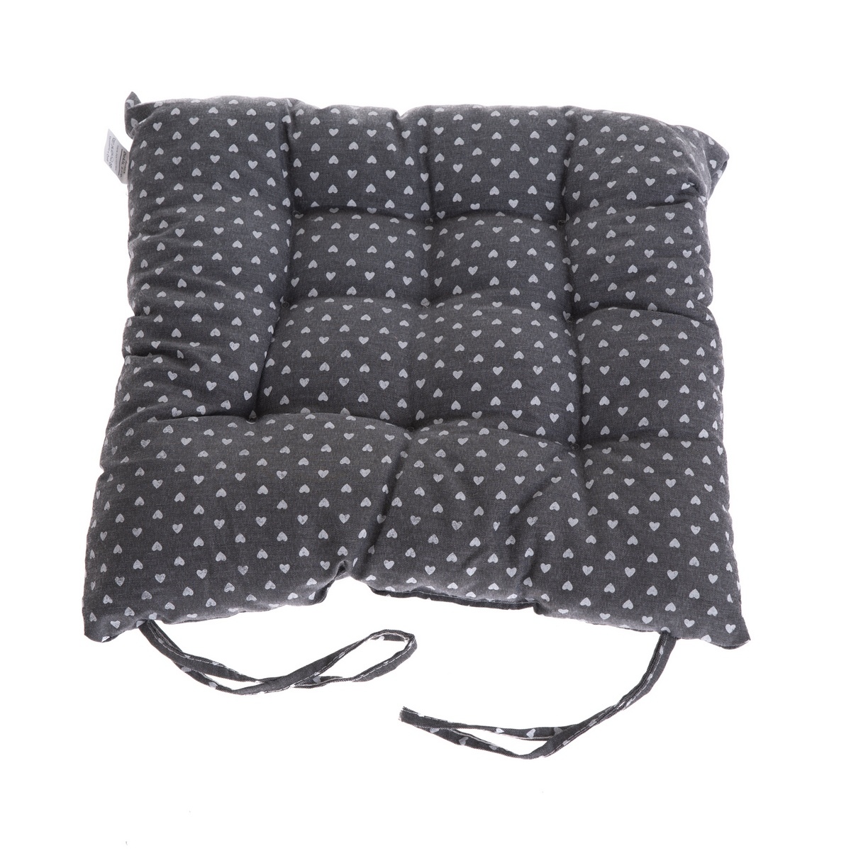 Sedák prešívaný Srdiečko sivá