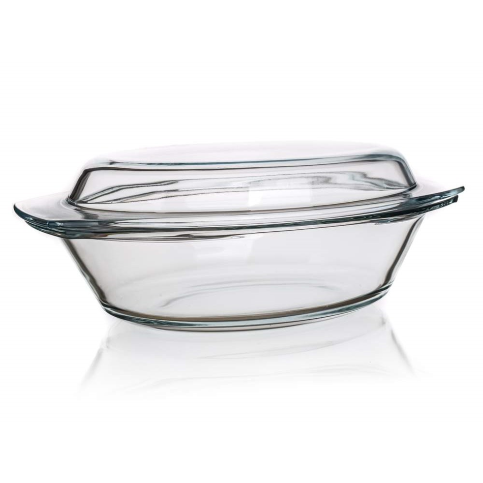 Simax Pekáč sklenený oválny s vekom 4