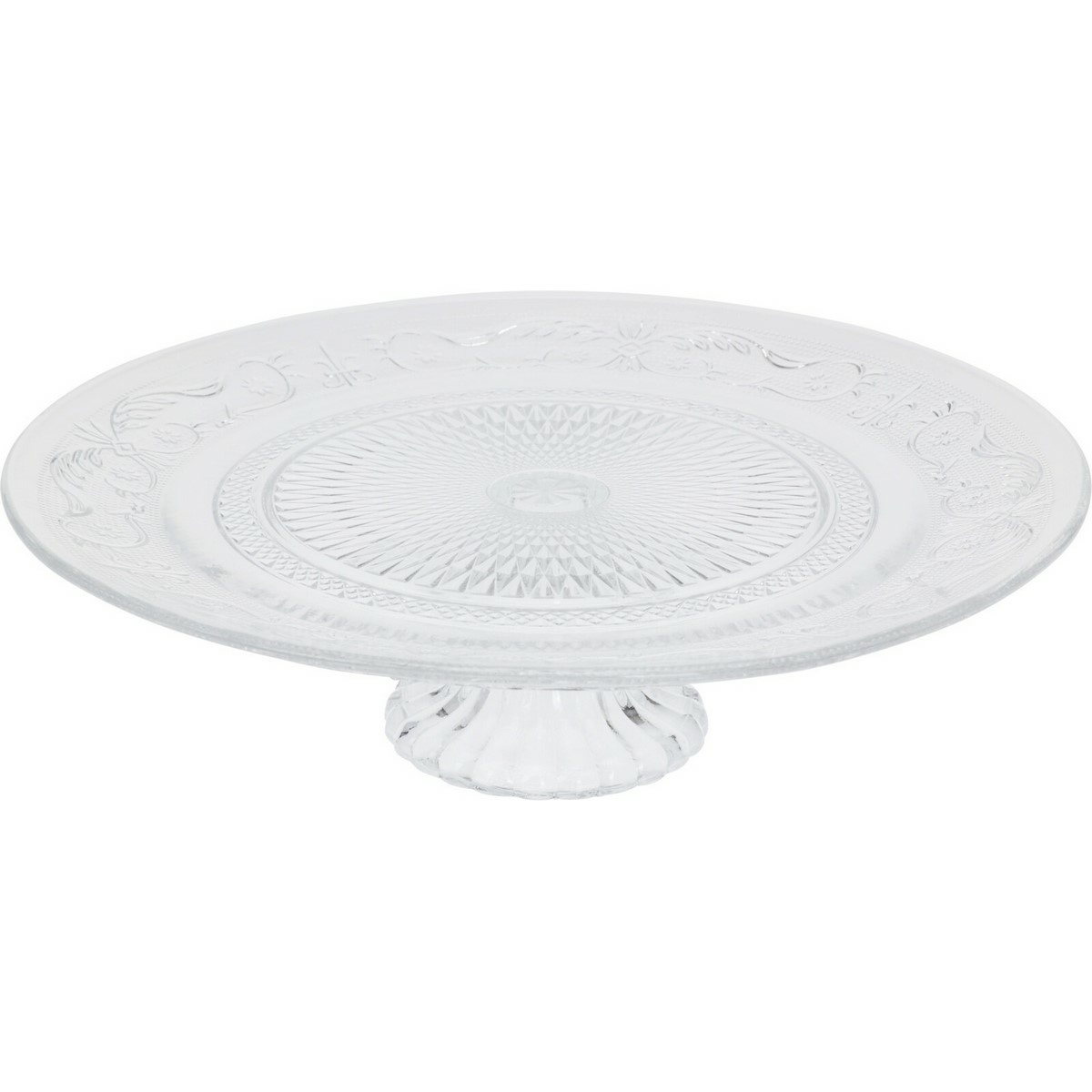 Sklenený podnos na tortu