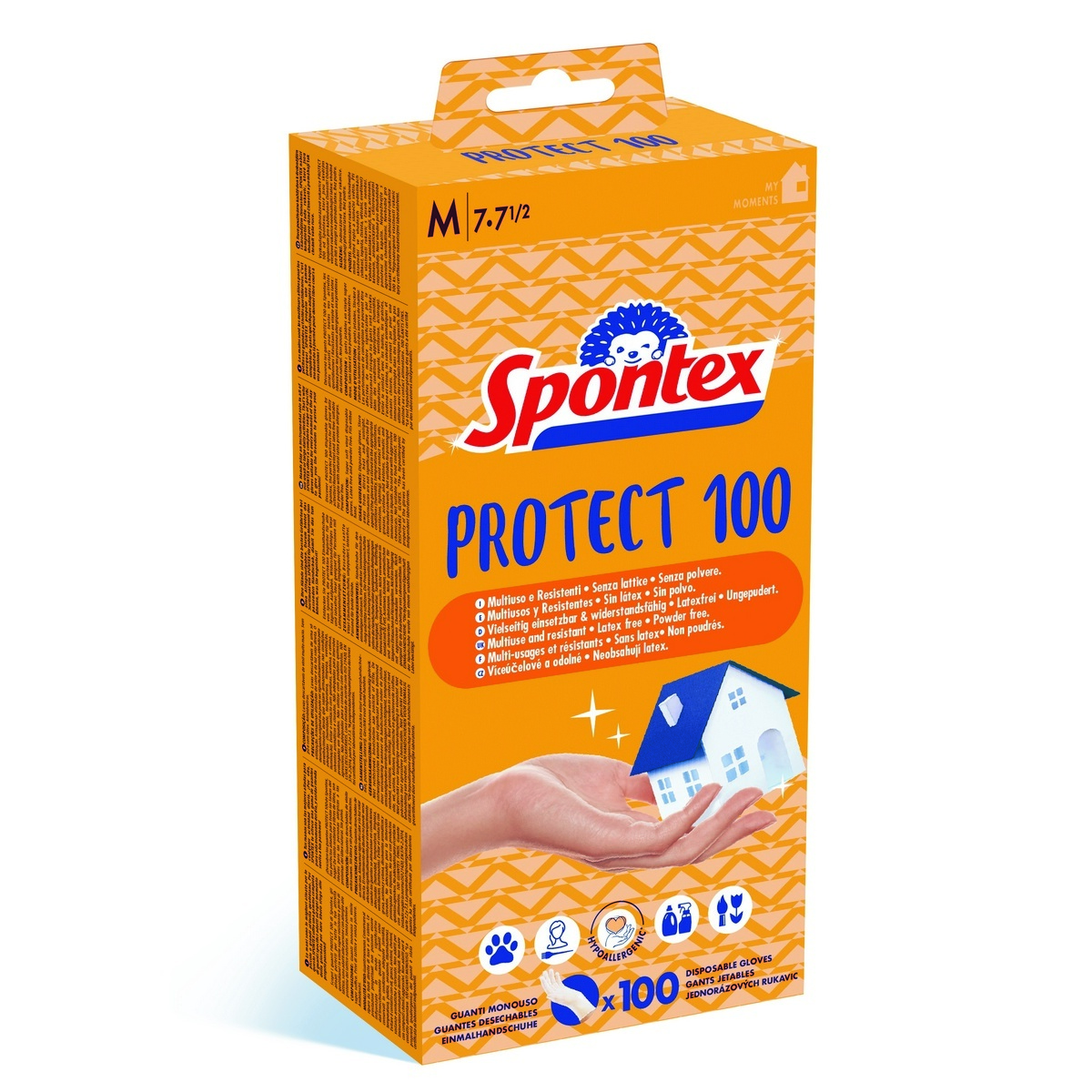 Spontex Protect jednorazové vinylové rukavice veľ. M Spontex Protect jednorazové vinylové rukavice veľ. M