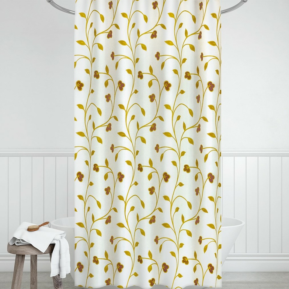 Bellatex Sprchový záves Rastliny béžová Bellatex Sprchový záves Rastliny béžová