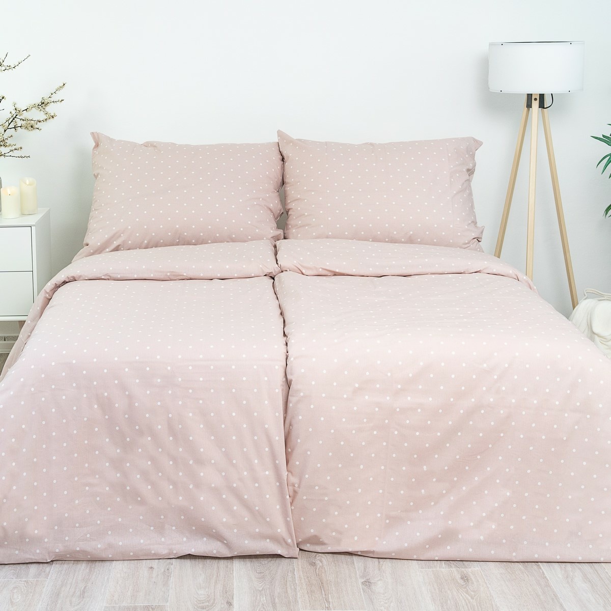 Stanex Bavlnené obliečky Bodka ružová Stanex Bavlnené obliečky Bodka ružová