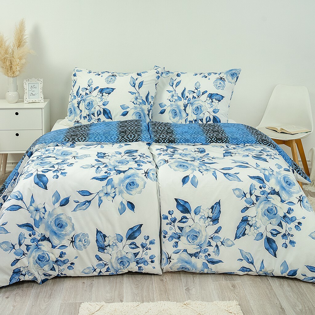 Stanex Bavlnené obliečky Modré ruže Stanex Bavlnené obliečky Modré ruže