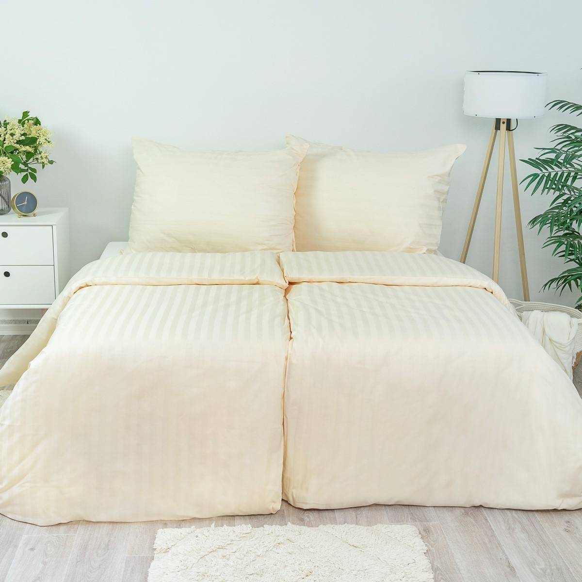 Stanex Obliečky atlas grádl smotanová Stanex Obliečky atlas grádl smotanová