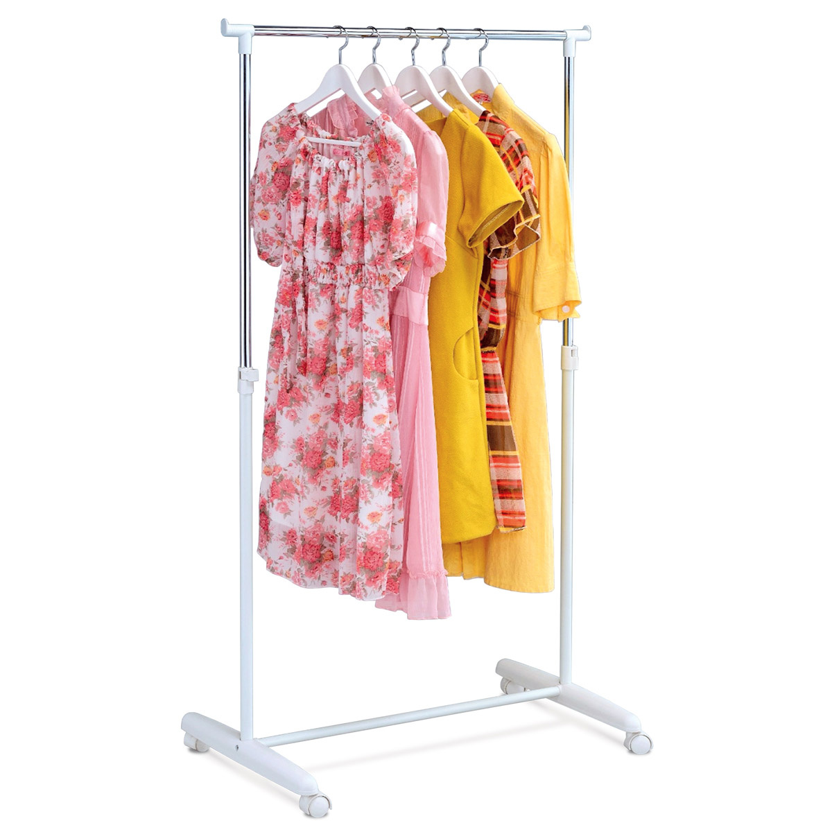 Autronic Stojan na šaty chróm / biela Autronic Stojan na šaty chróm / biela