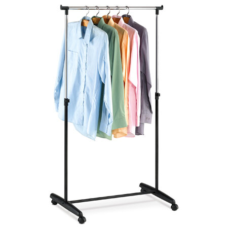 Stojan na šaty chróm / čierna