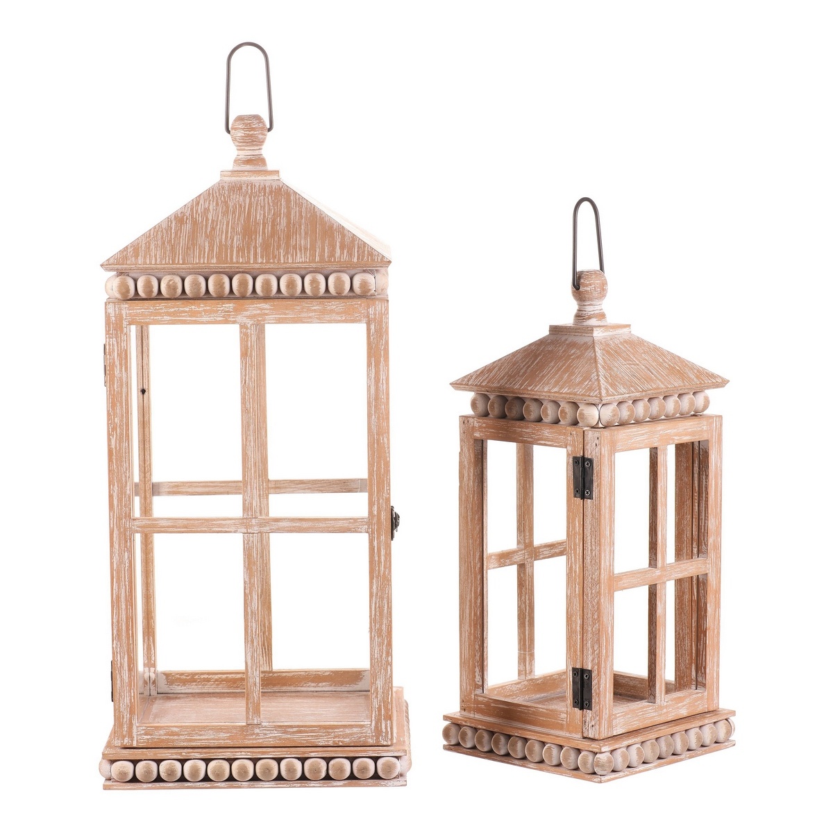 Súprava drevených lampášov Almonte 2 ks