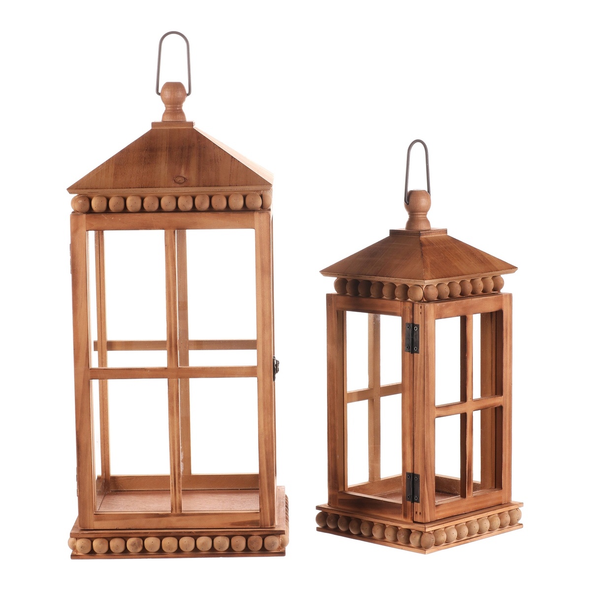 Súprava drevených lampášov Almonte 2 ks