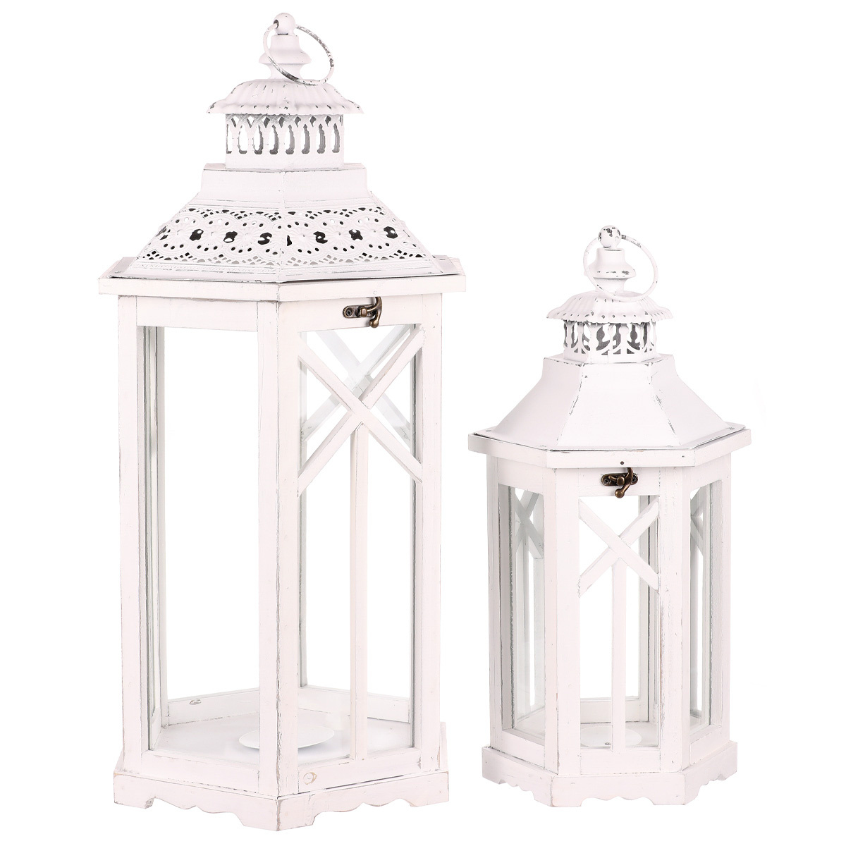 Súprava drevených lampášov Cilindretto 2 ks