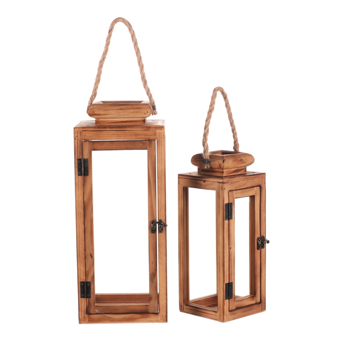 Súprava drevených lampášov Nerpio 2 ks