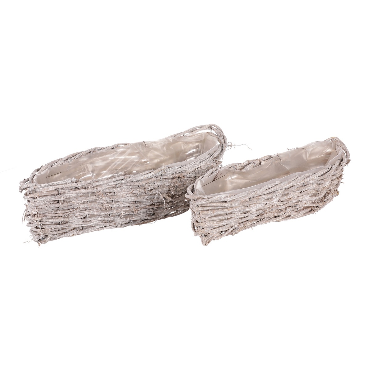 Súprava prútených obalov na kvety Slza 2 ks